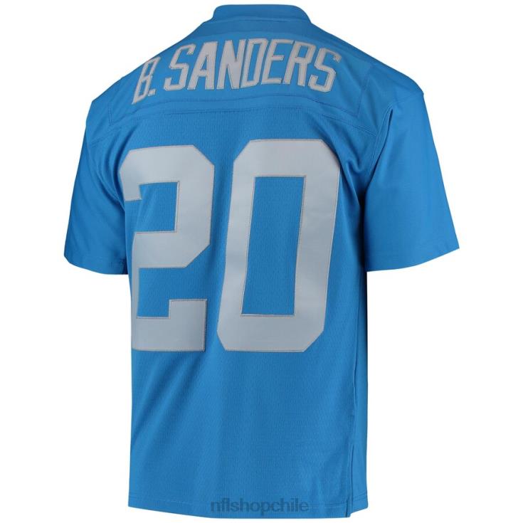 ropa NFL detroit lions barry sanders mitchell & ness azul réplica de camiseta heredada 1994 hombres 20DRH1551 - Image 3