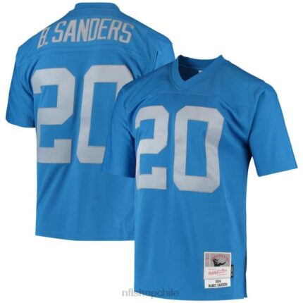 ropa NFL detroit lions barry sanders mitchell & ness azul réplica de camiseta heredada 1994 hombres 20DRH1551