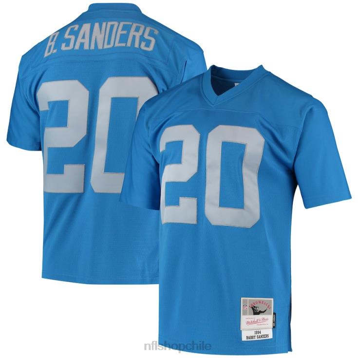 ropa NFL detroit lions barry sanders mitchell & ness azul réplica de camiseta heredada 1994 hombres 20DRH1551 - Image 1