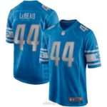 ropa NFL detroit lions dick lebeau nike azul juego jugador retirado camiseta hombres 20DRH6703