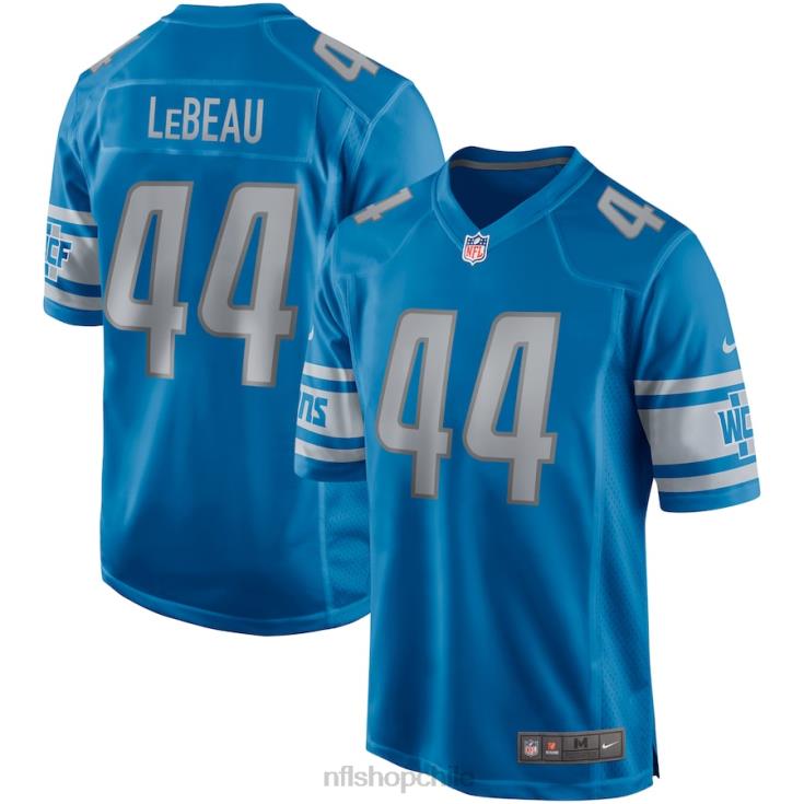ropa NFL detroit lions dick lebeau nike azul juego jugador retirado camiseta hombres 20DRH6703 - Image 1