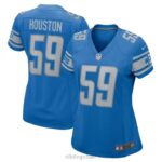 ropa NFL detroit lions james houston nike jugador azul juego camiseta mujer 20DRH4160