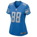 ropa NFL Detroit Lions Jim Cain Nike camiseta azul de jugador retirado mujer 20DRH5532 - Image 2