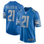 ropa NFL detroit lions tracy walker iii nike camiseta azul juego hombres 20DRH3398