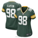 ropa NFL empacadores de green bay chris slayton nike camiseta verde del jugador del juego mujer 20DRH5137