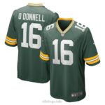ropa NFL Empacadores de Green Bay Pat O'Donnell Nike camiseta verde Game Player hombres 20DRH4355