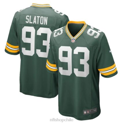ropa NFL empacadores de green bay t.j. camiseta slaton nike verde juego hombres 20DRH6369