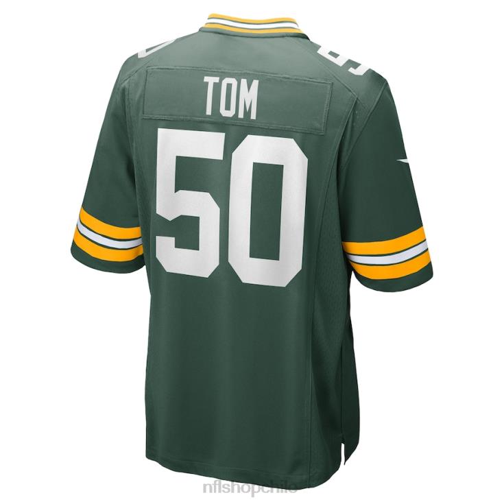 ropa NFL empacadores de green bay zach tom nike camiseta verde del jugador del juego hombres 20DRH4675 - Image 3