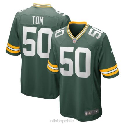 ropa NFL empacadores de green bay zach tom nike camiseta verde del jugador del juego hombres 20DRH4675