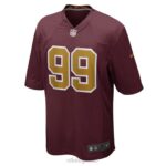 ropa NFL Equipo de fútbol de Washington Chase Young Nike camiseta de juego alternativa burdeos hombres 20DRH2641 - Image 2