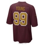 ropa NFL Equipo de fútbol de Washington Chase Young Nike camiseta de juego alternativa burdeos hombres 20DRH2641 - Image 3