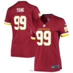 ropa NFL equipo de fútbol de washington persecución joven camiseta de juego de jugador nike burdeos mujer 20DRH3185