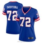 ropa NFL gigantes de nueva york osi umenyiora nike royal classic jugador retirado juego camiseta mujer 20DRH3686