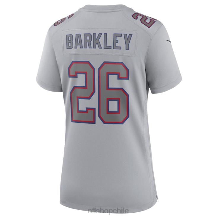 ropa NFL gigantes de nueva york saquon barkley nike gris atmósfera moda juego camiseta mujer 20DRH1911 - Image 3
