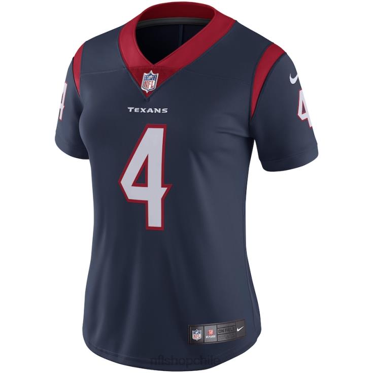 ropa NFL houston texans deshaun watson nike azul marino vapor intocable camiseta limitada mujer 20DRH4889 - Image 2