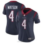 ropa NFL houston texans deshaun watson nike azul marino vapor intocable camiseta limitada mujer 20DRH4889