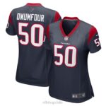 ropa NFL houston texans michael dwumfour camiseta nike jugador azul marino mujer 20DRH6529