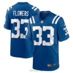ropa NFL Indianápolis Colts Dallis Flowers camiseta Nike Royal Game Player hombres 20DRH2374