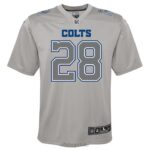 ropa NFL indianapolis potros jonathan taylor nike gris atmósfera juego camiseta juventud 20DRH3527 - Image 2