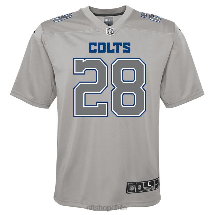 ropa NFL indianapolis potros jonathan taylor nike gris atmósfera juego camiseta juventud 20DRH3527 - Image 2