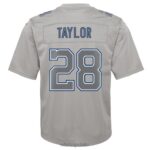 ropa NFL indianapolis potros jonathan taylor nike gris atmósfera juego camiseta juventud 20DRH3527 - Image 3
