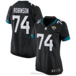 ropa NFL jaguares de jacksonville cam robinson nike camiseta negra del juego mujer 20DRH6612
