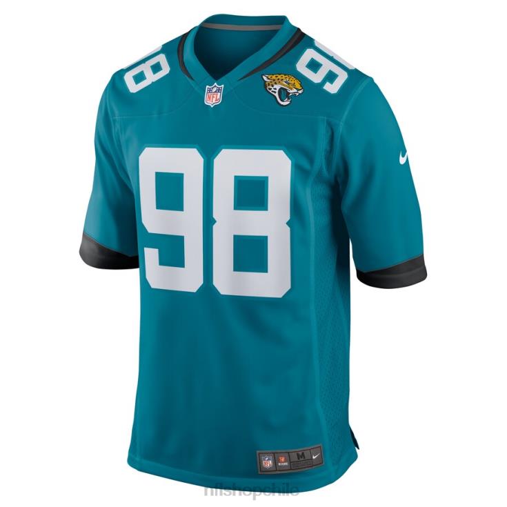 ropa NFL jaguares de jacksonville corey peters nike camiseta de jugador de local verde azulado hombres 20DRH6175 - Image 2
