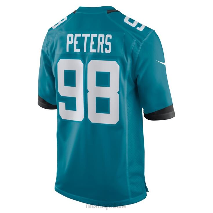 ropa NFL jaguares de jacksonville corey peters nike camiseta de jugador de local verde azulado hombres 20DRH6175 - Image 3