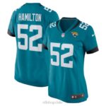 ropa NFL jaguares de jacksonville davon hamilton nike camiseta de juego nike verde azulado mujer 20DRH6948