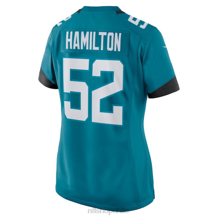 ropa NFL jaguares de jacksonville davon hamilton nike camiseta de juego nike verde azulado mujer 20DRH6948 - Image 3