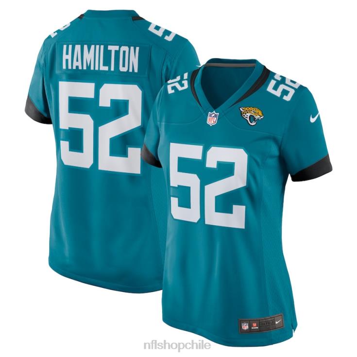 ropa_nfl_jaguares_de_jacksonville_davon_hamilton_nike_camiseta_de_juego_nike_verde_azulado_mujer_20drh6948.jpg ropa NFL jaguares de jacksonville davon hamilton nike camiseta de juego nike verde azulado mujer 20DRH6948 - Image 1