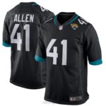 ropa NFL jaguares de jacksonville josh allen nike camiseta negra del jugador del juego hombres 20DRH2034