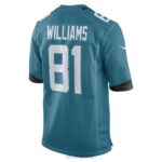 ropa NFL jaguares de jacksonville seth williams nike camiseta de jugador de juego verde azulado hombres 20DRH6786 - Image 3