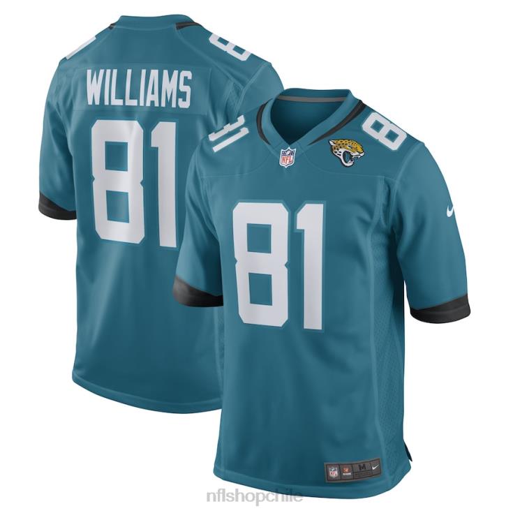 ropa NFL jaguares de jacksonville seth williams nike camiseta de jugador de juego verde azulado hombres 20DRH6786 - Image 1