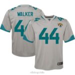 ropa NFL jaguares de jacksonville travon walker camiseta nike de juego invertida plateada juventud 20DRH3198