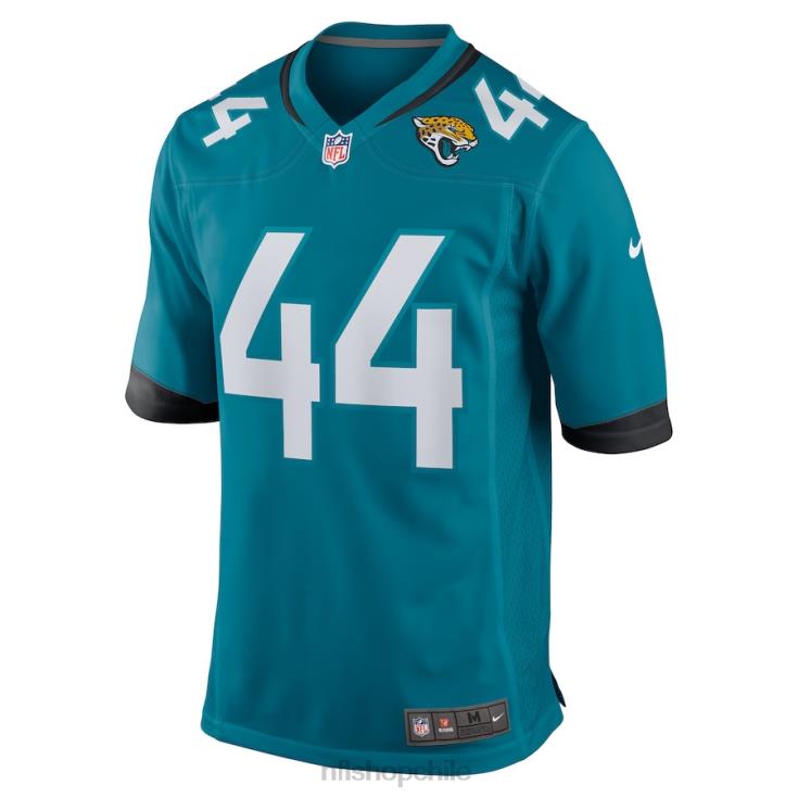 ropa NFL jaguares de jacksonville travon walker nike camiseta de juego de jugador verde azulado hombres 20DRH2498 - Image 2