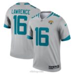 ropa NFL jaguares de jacksonville trevor lawrence camiseta nike leyenda invertida plateada hombres 20DRH757