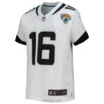 ropa NFL jaguares de jacksonville trevor lawrence nike camiseta blanca del juego juventud 20DRH377 - Image 2