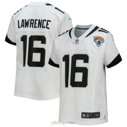 ropa NFL jaguares de jacksonville trevor lawrence nike camiseta blanca del juego juventud 20DRH377