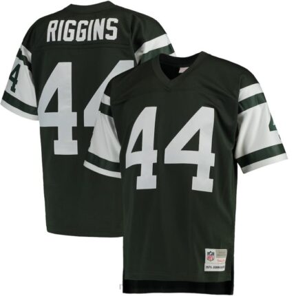 ropa NFL Jets de Nueva York John Riggins Mitchell & Ness Green Jugador retirado Legacy Réplica Jersey hombres 20DRH4932
