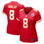 ropa NFL kansas city chiefs carlos dunlap camiseta roja de jugador de local nike mujer 20DRH3163