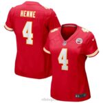 ropa NFL kansas city chiefs chad henne camiseta nike roja del juego mujer 20DRH3930