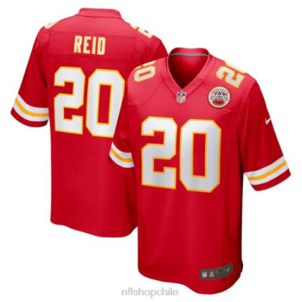 ropa NFL kansas city chiefs justin reid camiseta nike roja del juego hombres 20DRH1999
