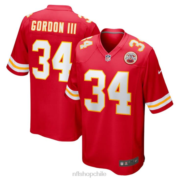 ropa NFL kansas city chiefs melvin gordon iii camiseta de jugador de local roja nike hombres 20DRH3220 - Image 1