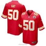 ropa NFL kansas city chiefs willie gay camiseta nike roja del juego hombres 20DRH414