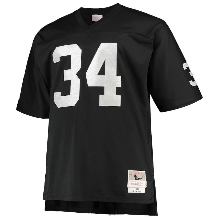 ropa NFL las vegas raiders bo jackson mitchell & ness negro grande y alto 1988 réplica de jugador retirado hombres 20DRH233 - Image 2