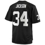 ropa NFL las vegas raiders bo jackson mitchell & ness negro grande y alto 1988 réplica de jugador retirado hombres 20DRH233 - Image 3