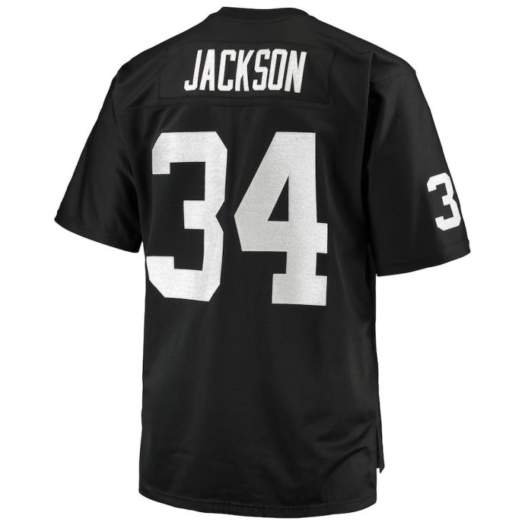 ropa NFL las vegas raiders bo jackson mitchell & ness negro grande y alto 1988 réplica de jugador retirado hombres 20DRH233 - Image 3