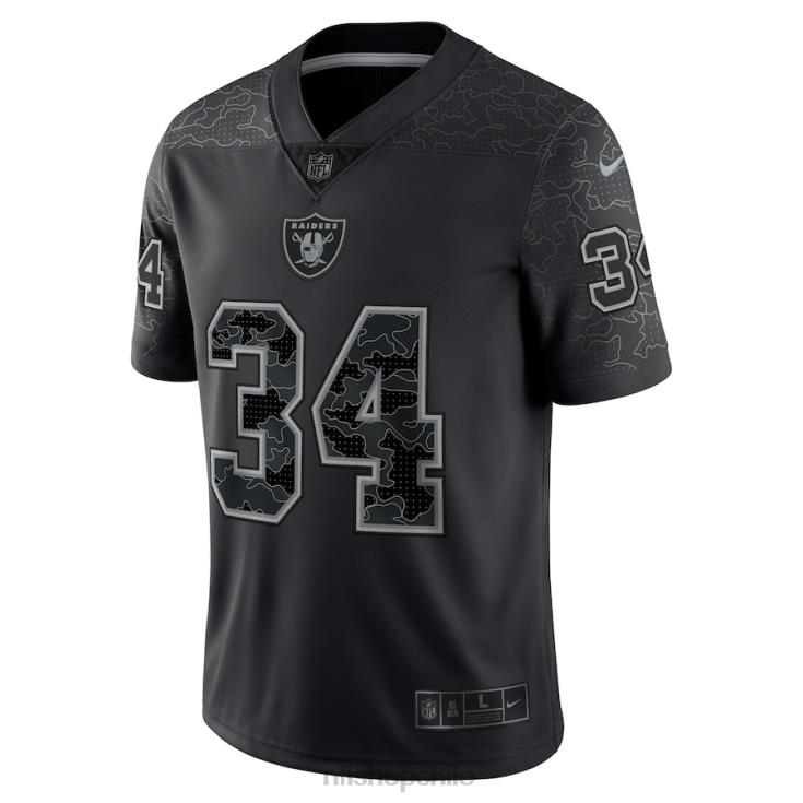 ropa NFL las vegas raiders bo jackson nike jugador retirado negro rflctv camiseta limitada hombres 20DRH2738 - Image 3