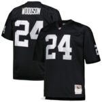 ropa NFL las vegas raiders charles woodson mitchell & ness negro grande y alto 1998 réplica de jugador retirado hombres 20DRH678